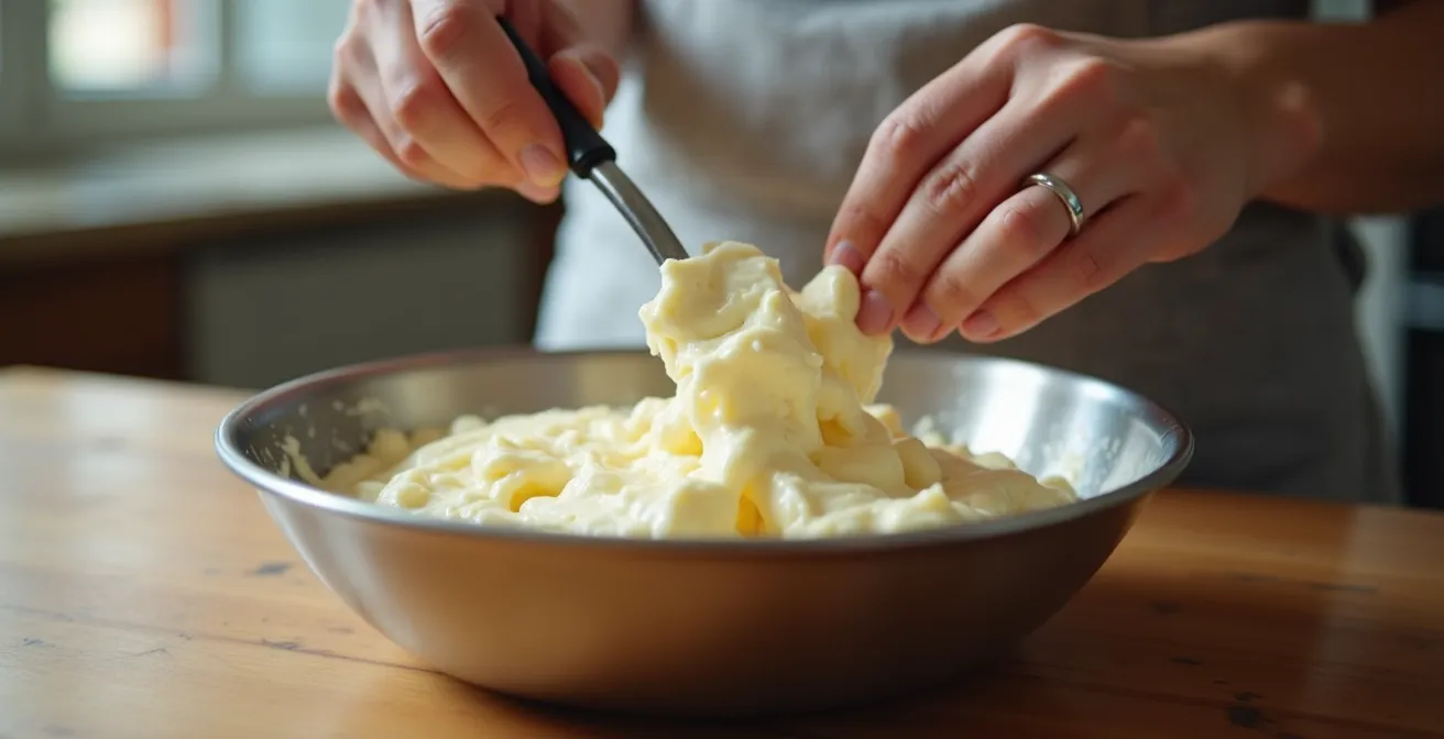 Planetaria con frusta a foglia per impasto cheesecake senza bolle